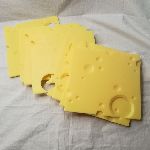 Large Pieces of Plastic Swiss Cheese Gag Gift Secret Santa - Picture 3 of 5